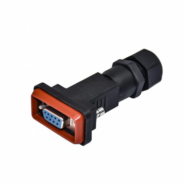 Rohs Wireable Assembly Waterproof Cable Connector D SUB 9 Pin PA66