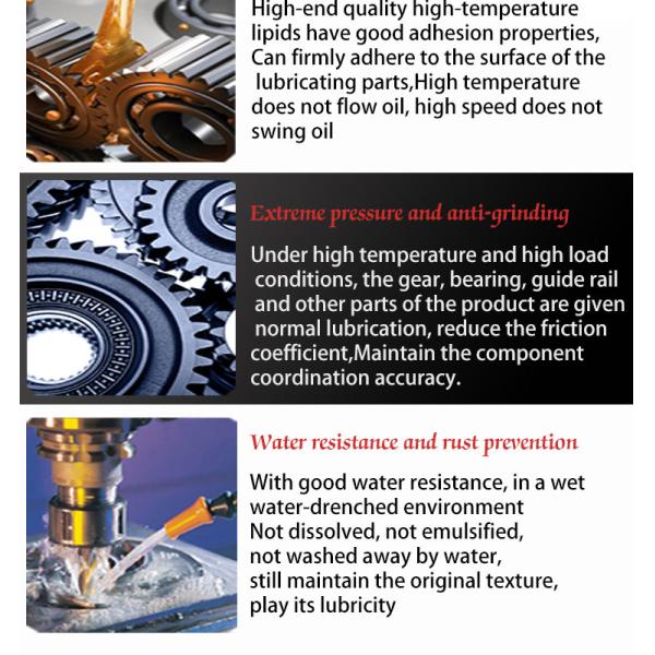 NSF High Temperature Grease for Multi Purpose Function in High Speed Bearing Protection