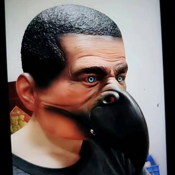 High Detail Latex Monster Mask for Immersive Performances with One Size Fit Most Design