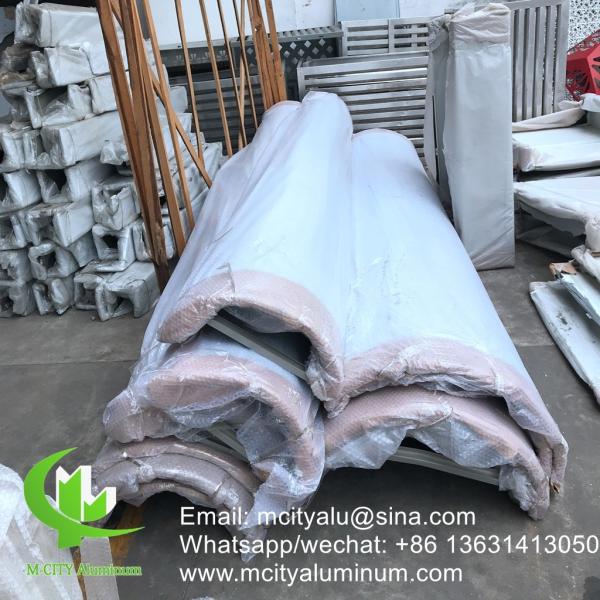 2.5mm Thickness Aluminum Column Cladding with Powder Coated Finish and Custom Patterns for Facade Decoration
