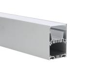 Dissipador de calor de alumínio conduzido do perfil com tampa geada PC para o perfil de alumínio do diodo emissor de luz de In do motorista