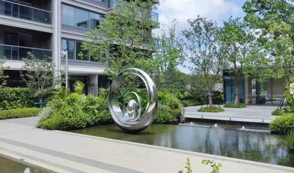 Contemporary Outdoor Abstract  Metal art Landscape Sculpture
