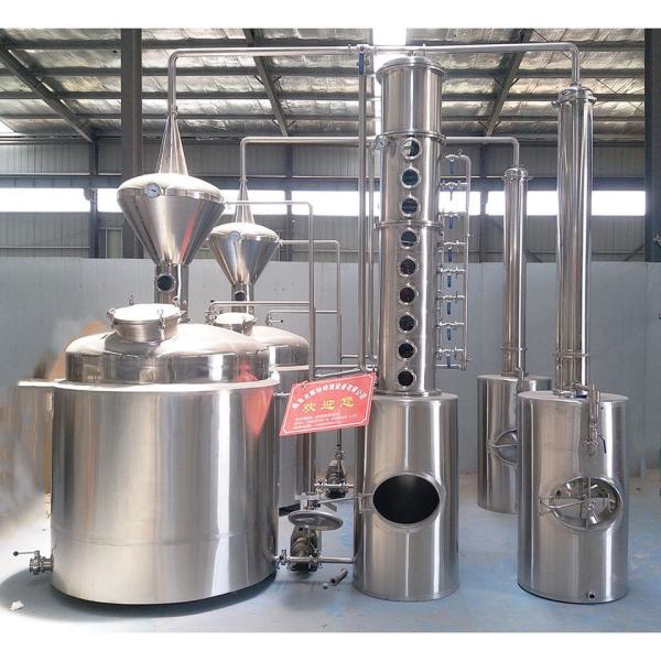 Equipamento de destilação industrial/alcoólico comestível com aquecimento elétrico/a vapor GHO 2022