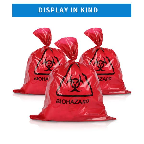 Красная толщина переход образца 39 микронов кладет Biohazard в мешки больницы