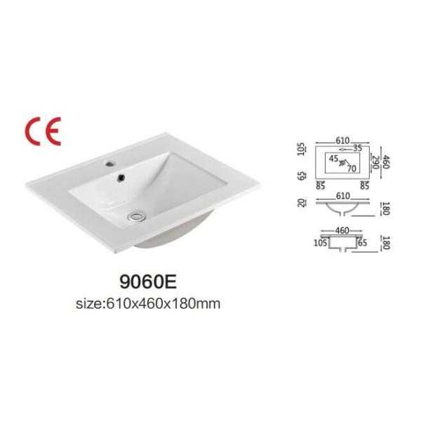 24 Bathroom верхней части тщеты дюйма тонет североамериканские стандартные глубокие 610X460X180mm