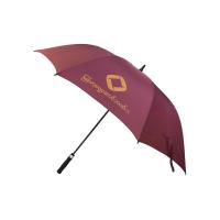 Parapluie UV protégeant du vent de tissu de pongé d'axe de fibre de verre