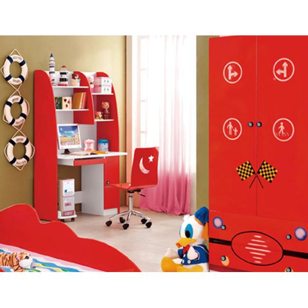 Les meubles de chambre à coucher d'enfants placent le lit de voiture en bois de course de forces de défense principale avec le stockage 2100mm