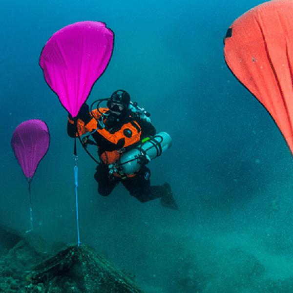 50t Commerical Inflatable Marine Salvage Lifting Bags Underwater Air Lift Bags