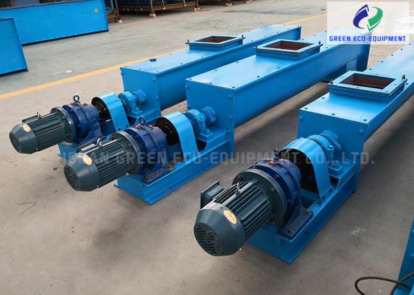Shaft Type Feed Screw Conveyor For Coal  Cement Sand Gravel Wear Resistance