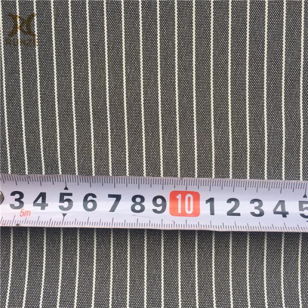 300D*300D Cation Polyester Woven Plain 7MM Stripe Suiting Fabric Linen Fabric for Fashion