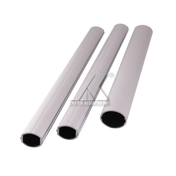 Matt Silver OEM Oval Extruded Aluminium Tube Profiles For Aerospace