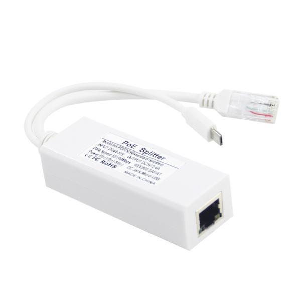 48V to 12V POE Splitter with Full-Duplex 1Gbps Ethernet