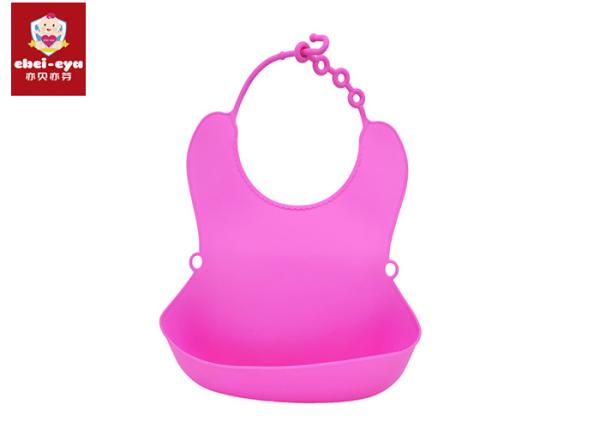 100% Waterproof Toddler Silicone Baby Bibs Food Grade Material TPE Easy To Use