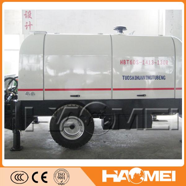 self loading concrete mixer with pump