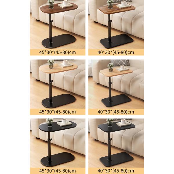 CONSOLE TABLE C Shaped End Table Adjustable Height Coffee Simple Small Corner Bedside Wooden Storage Rack for Mail Packing