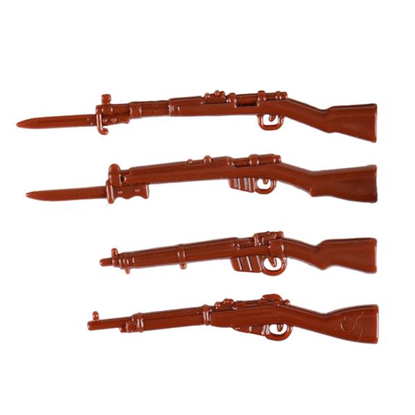 WW2 military weapon German British Soviet mini figures accessories Kar98K M24 G43 gun building blocks