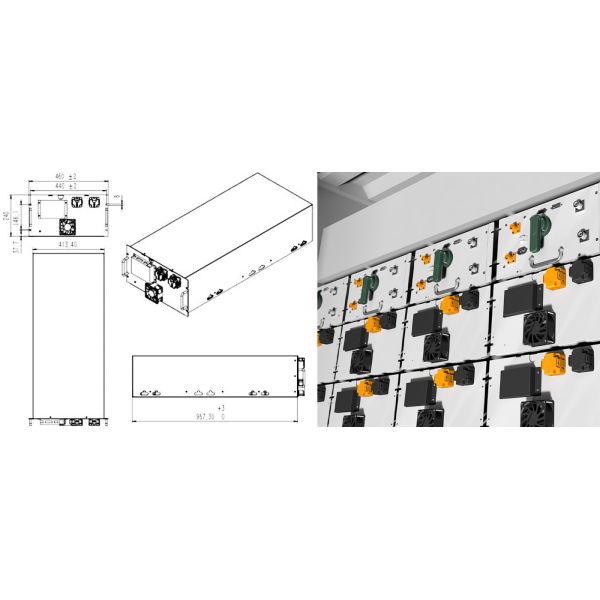 500KW / 1.1MWh Air Cooling Medium-sized ESS VP Energy Storage System