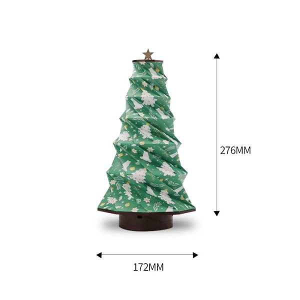 Foldable Origami Paper Led Xmas Christmas Tree Lights 3.7V 1200mAh