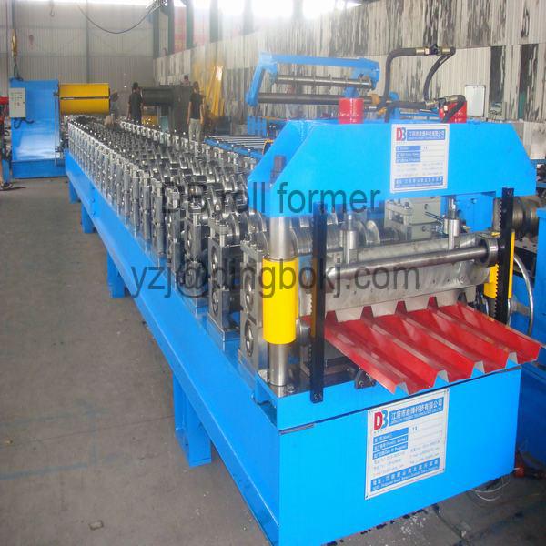 7.5kw High Speed Metal Roof Roll Forming Machinery with Man-made Uncoiler for Lighting