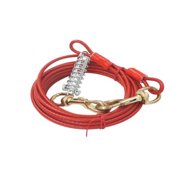Heavy Duty 100FT PVC Coated Dog Trolley System for Large Dogs - Outdoor Pet Tethering System
