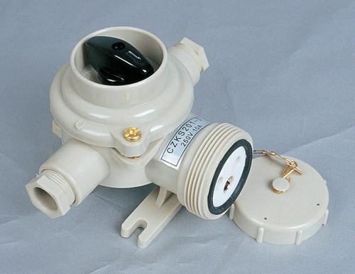 soquete 10A de nylon marinho com o soquete de nylon do interruptor CZKS101 1144/FS com interruptor