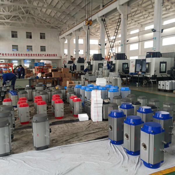 Aluminum Alloy Pneumatic Rack Pinion Actuator Control Valves