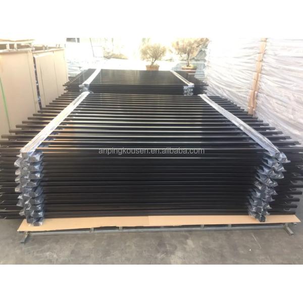 3м Чёрный алюминиевый горячее погружение оцинкованные порошкообразные покрытые садовые стальные ограждения панели с почтой