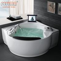 Le coin de baignoire de massage de STATION THERMALE d'hôtel a voyagé en jet la baignoire de jacuzzi de 2 personnes avec l'appareil de chauffage