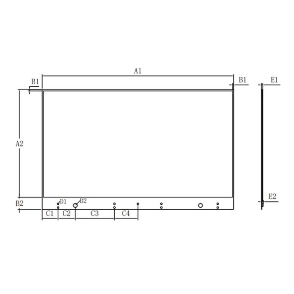Factory Direct Selling Indoor HD 55 Inch Touch transparent oled screen