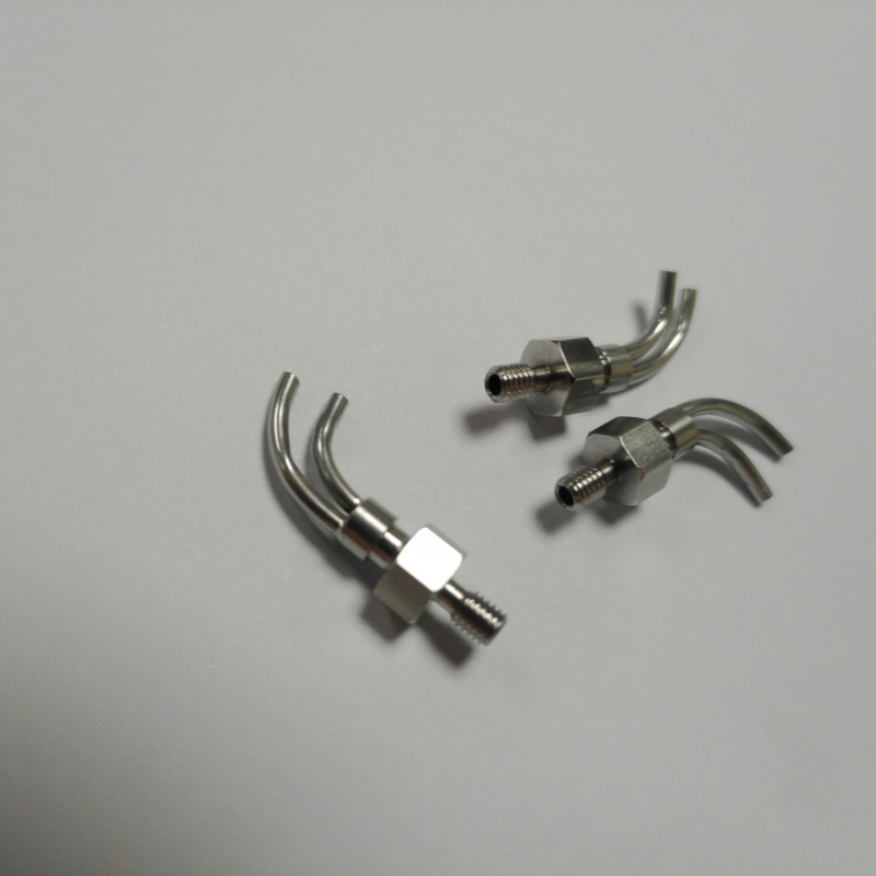 304 Stainless Steel Bending Double Pipe Medical Spray Needle CNC Accessories Customization