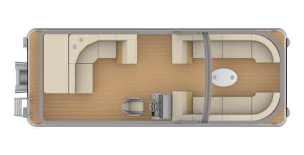 0.635m Tube Dia. Pontoon avec moteur hors-bord