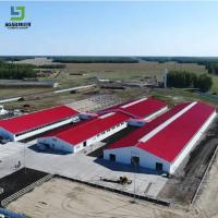 Conception d'une ferme de poulets à bas prix maison de volaille préfabriquée