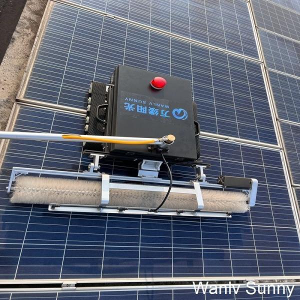 500 tours par minute vitesse au ralenti personnalisation Panneau solaire Machine à brosser pour la station du système solaire