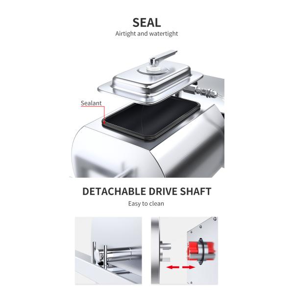 Электрическая соляная машина для мяса для коммерческих ресторанов мощностью 45 л и высокой скоростью