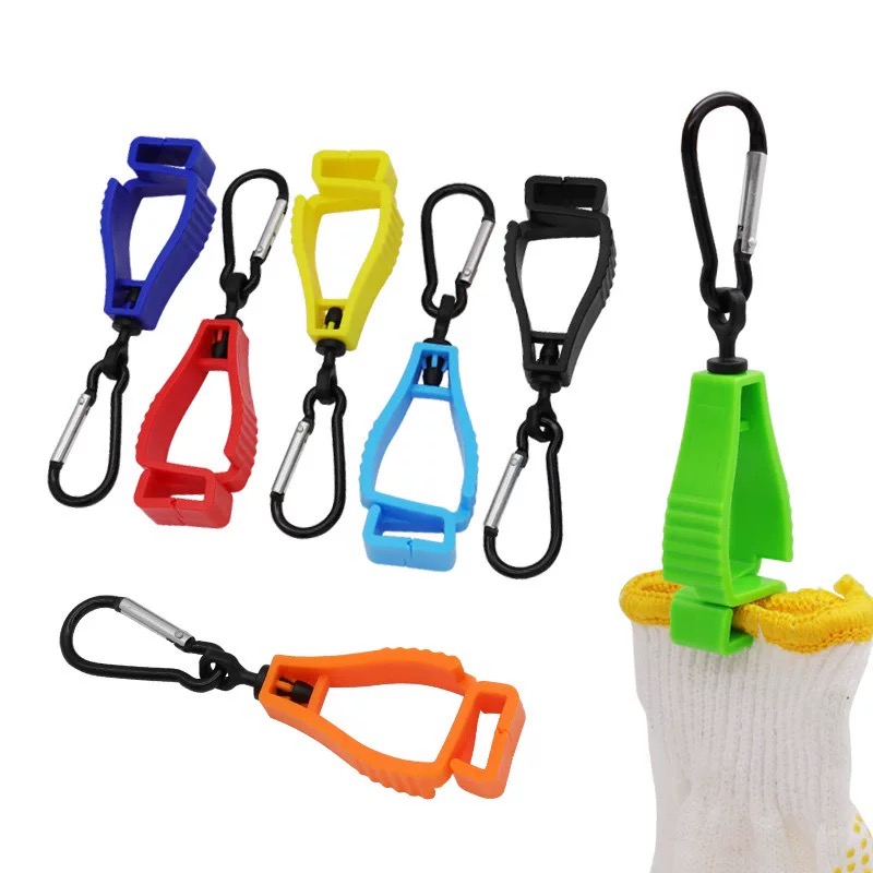 Custom Glove Clip Safety Holder with Carabiner for Work Contruction Outdoor