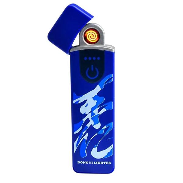 USB заряжаемая зажигалка Наш пластиковый USB ветроустойчивый зажигалка