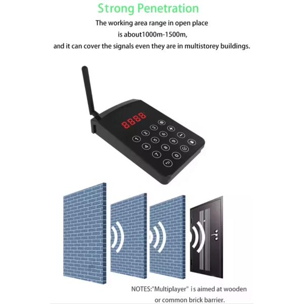 15 Pagers Wireless Buzzers para gerenciamento simplificado de hóspedes em operações de lares de idosos