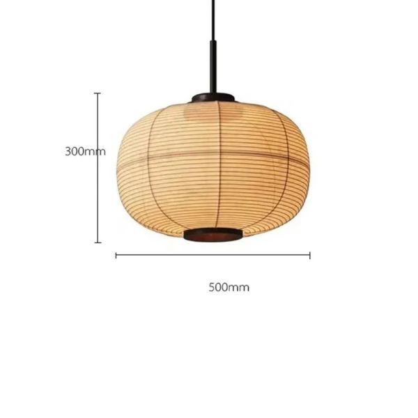 Japanese Pendant Lights Vintage Fabric Lantern Wabi Sabi Lights (WH-VP-335)