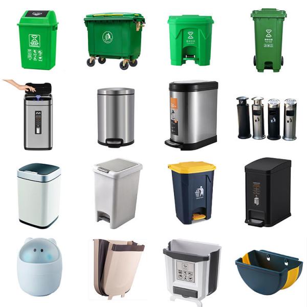 15L Platinum Push Top Trash Can Eco Garbage Can With Push Lid