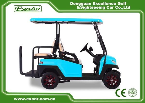 Carrinho bonde do golfe do motor de C.A. do carro 48V do golfe de Seater do azul 2 de EXCAR para a venda