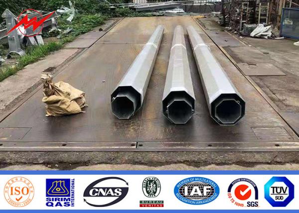 9m-13m Polar Tubular de Aço Elétrico com Galvanização a Quente para o Mercado Africano