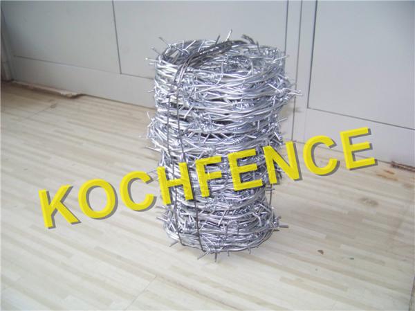Anti Oxidation Decorative Barbed Wire , Barbed Wire Cattle Fence Easy Installation