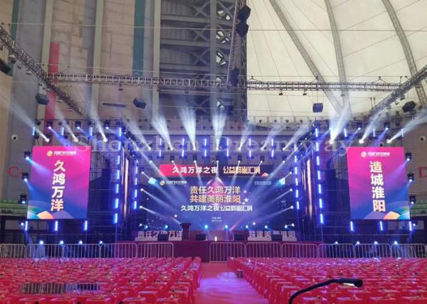 5mm Pixel Pitch Outdoor Video Screen Rental , Stage Full Color Led Display 1R1G1B