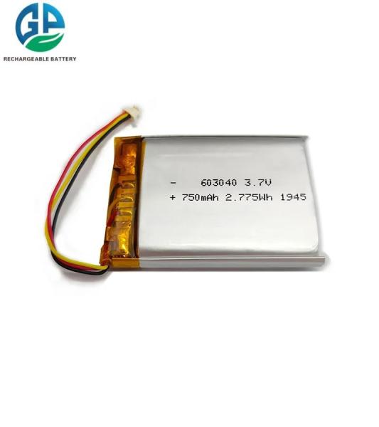 High Discharge Rate Battery 603048 Rechargeable 3.7 V 900mah Lipo Lithium Polymer Battery Pack RoHS