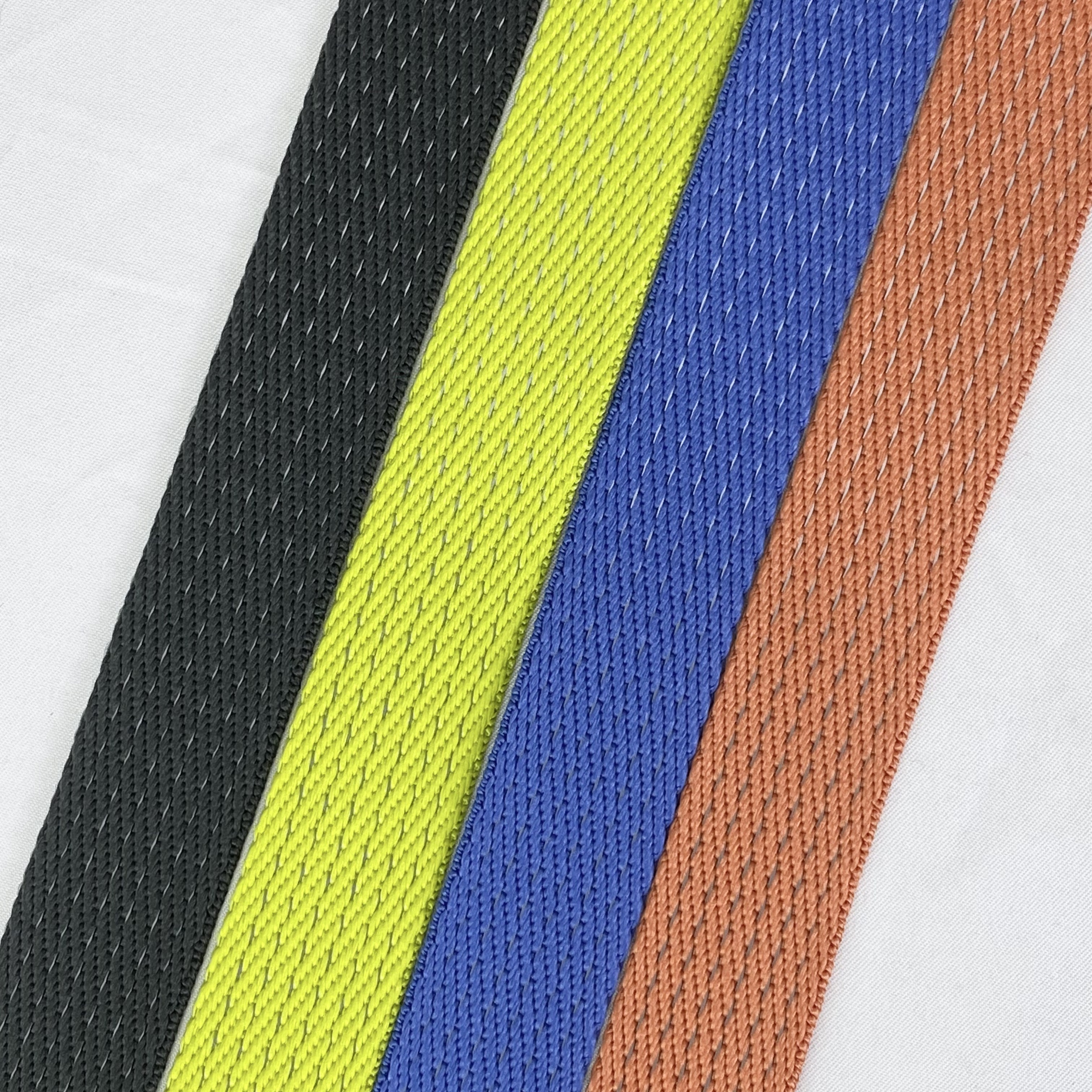 Heavy duty Reflective polyester fiber webbing suitable for pet collars pet leash safety belts backpacks and various outdoor gear products