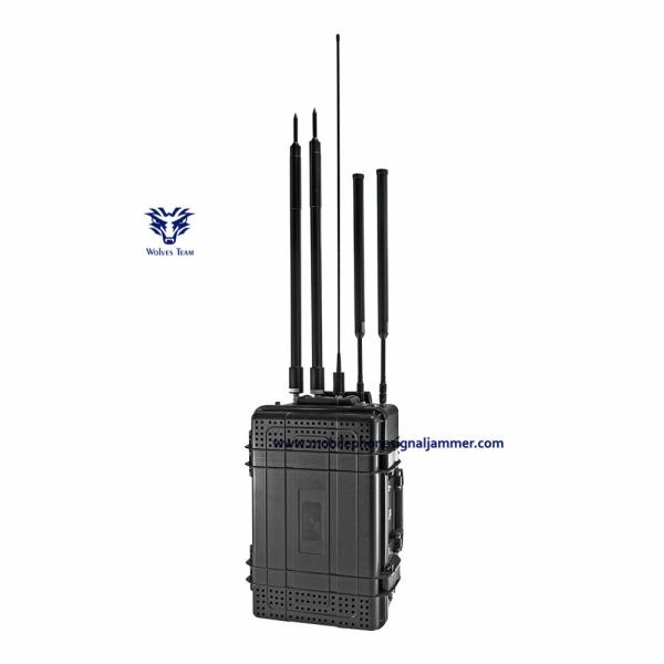 300W Drone Signal Jammer WIFI 5.8G GPS Scew Controls To Adjust Output Power