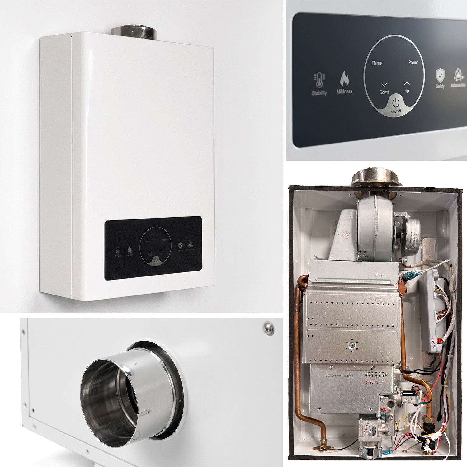 Energy Saving Residential LPG Gas Water Heater with Intelligent Flame Control