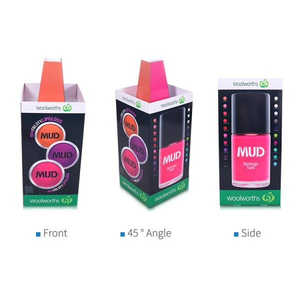 Popular Cardboard Dump Displays Oil Lamination Surface For Fashion Products Retail