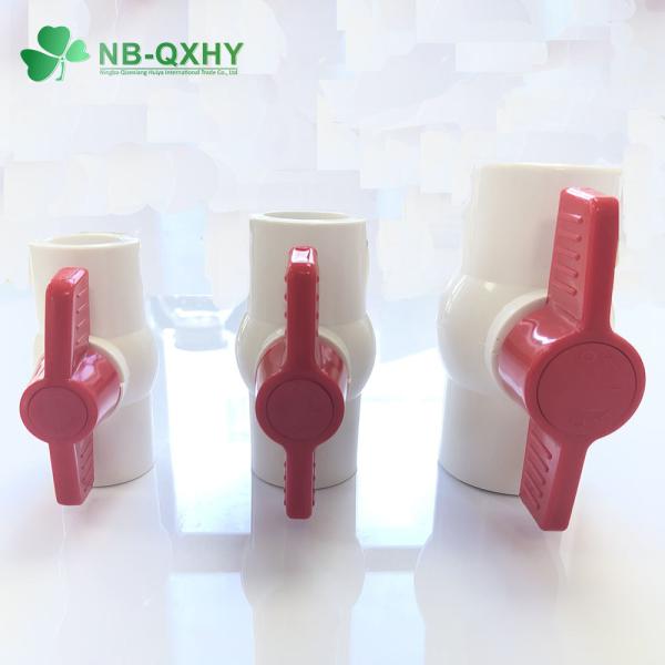 Water Supply High Thickness PVC Ball Valve Offering a Variety of Handle Alternatives