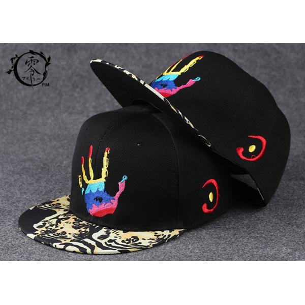 Running Workouts Outdoor Activities Printed Headwear , Embroidery Logo Polyester Sports Caps